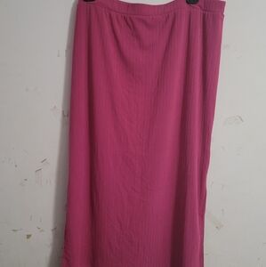 LuLaRoe Vibrant Pink Maxi Skirt